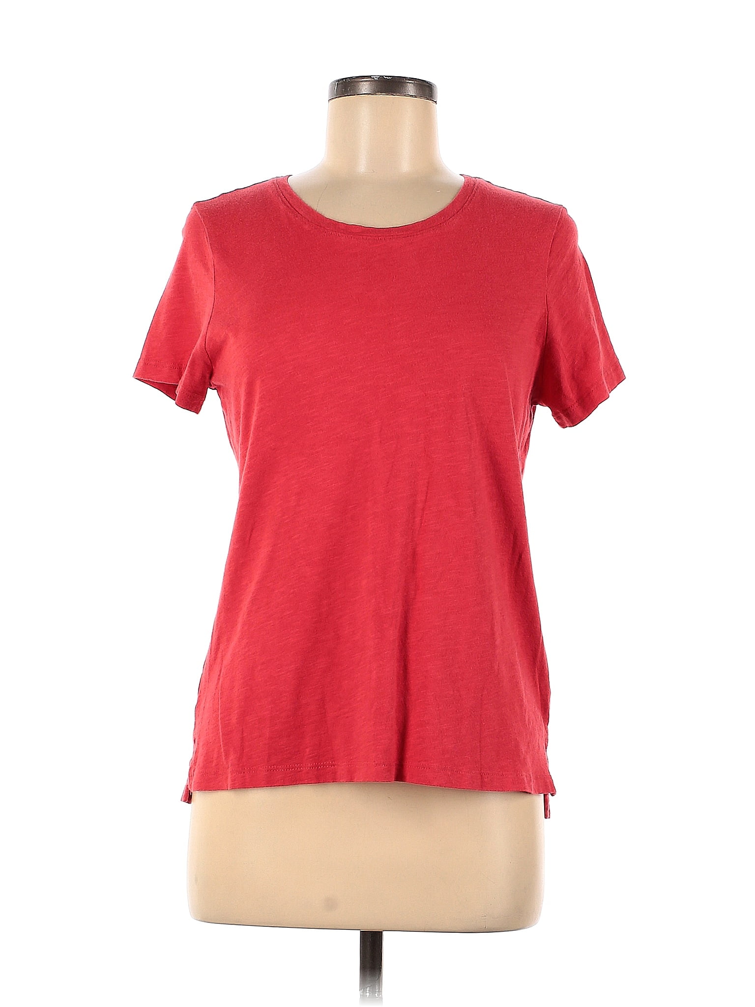 Eddie Bauer Solid Red Short Sleeve T Shirt Size M 57 Off Thredup