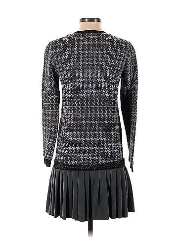 Houndstooth Pleated Dress