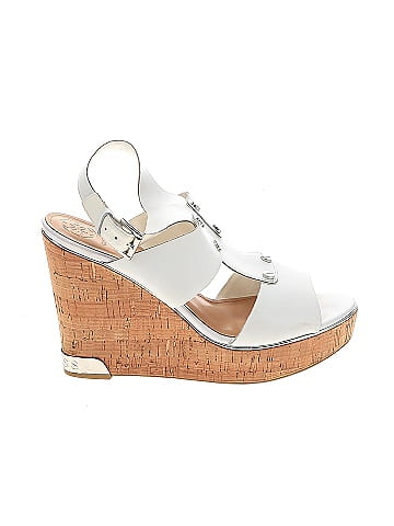 Guess white outlet wedges