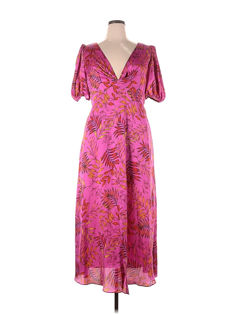 Sachin + Babi 100% Polyester Floral Pink Casual Dress Size 14 - 75% off ...