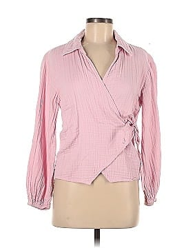 Love, Whit by Whitney Port Pink Wrap Top (view 1)