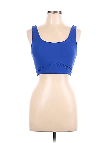 WILO High Neck Sports Bra, Sze M, Cobalt & Navy  High neck sports bra,  Light blue sports bra, Primal wear
