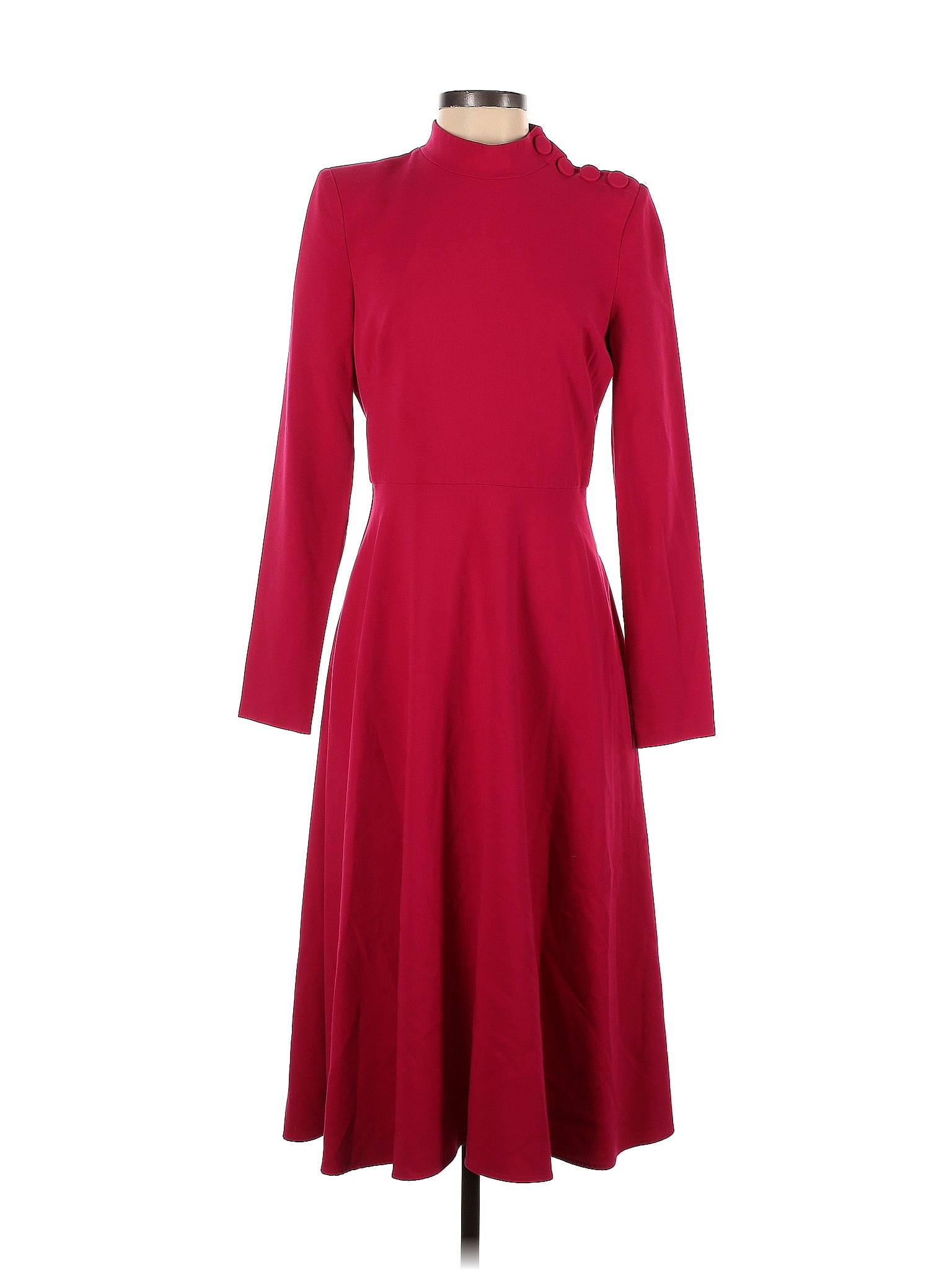 Black Halo Solid Red Antonia Midi Dress Size 4 - 79% off