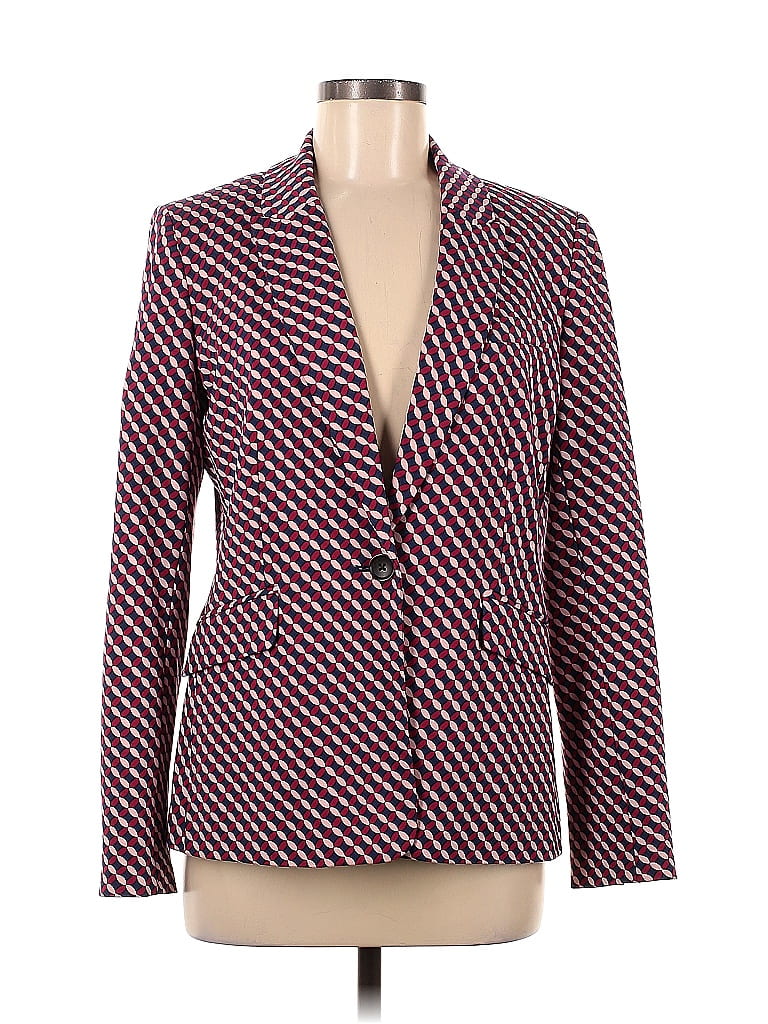 Boden Stripes Multi Color Burgundy Blazer Size 8 - 70% off | thredUP
