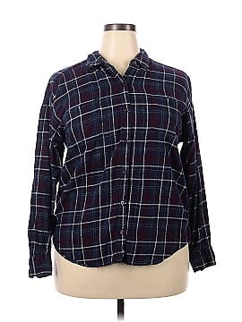 Attention Long Sleeve Button-Down Shirt (view 1)