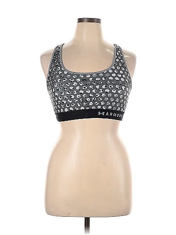 Under Armour Color Block Graphic Silver Sports Bra Size XL - 48