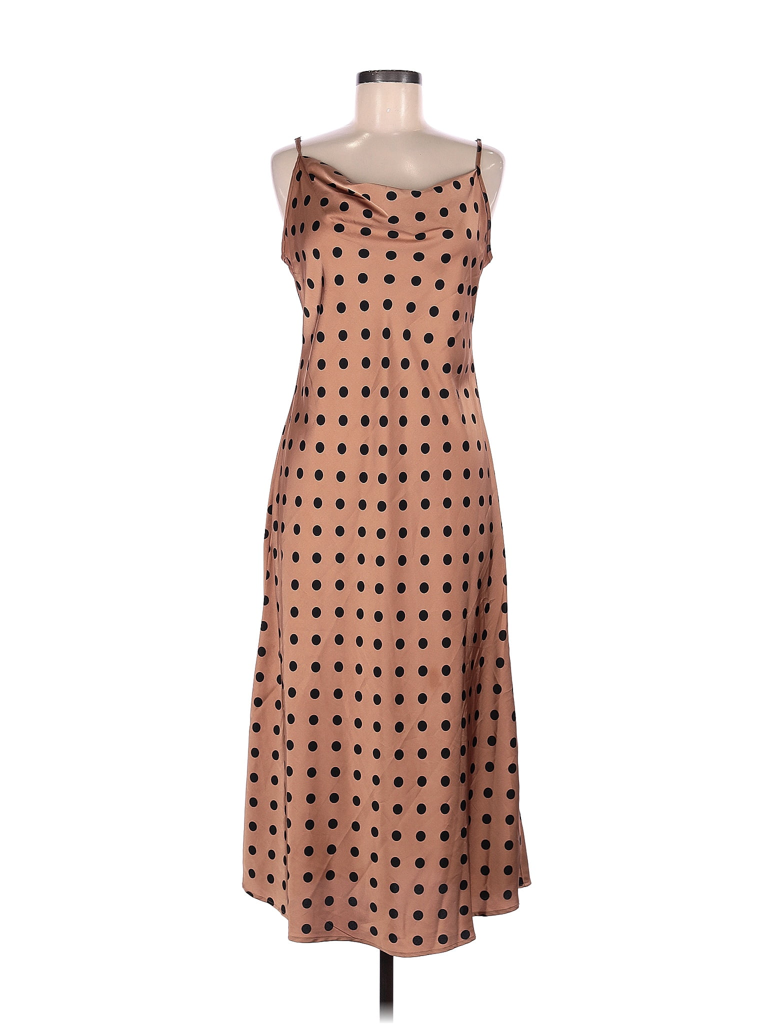 Nicole Miller Polka Dots Brown Casual Dress Size M - 80% off | thredUP