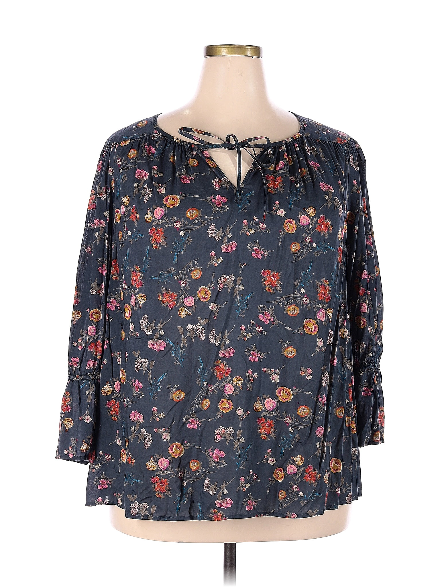 Blouse Long Sleeve By Lucky Brand O Size: Xl