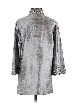 Neiman Marcus 3/4 Sleeve Silk Top (view 2)