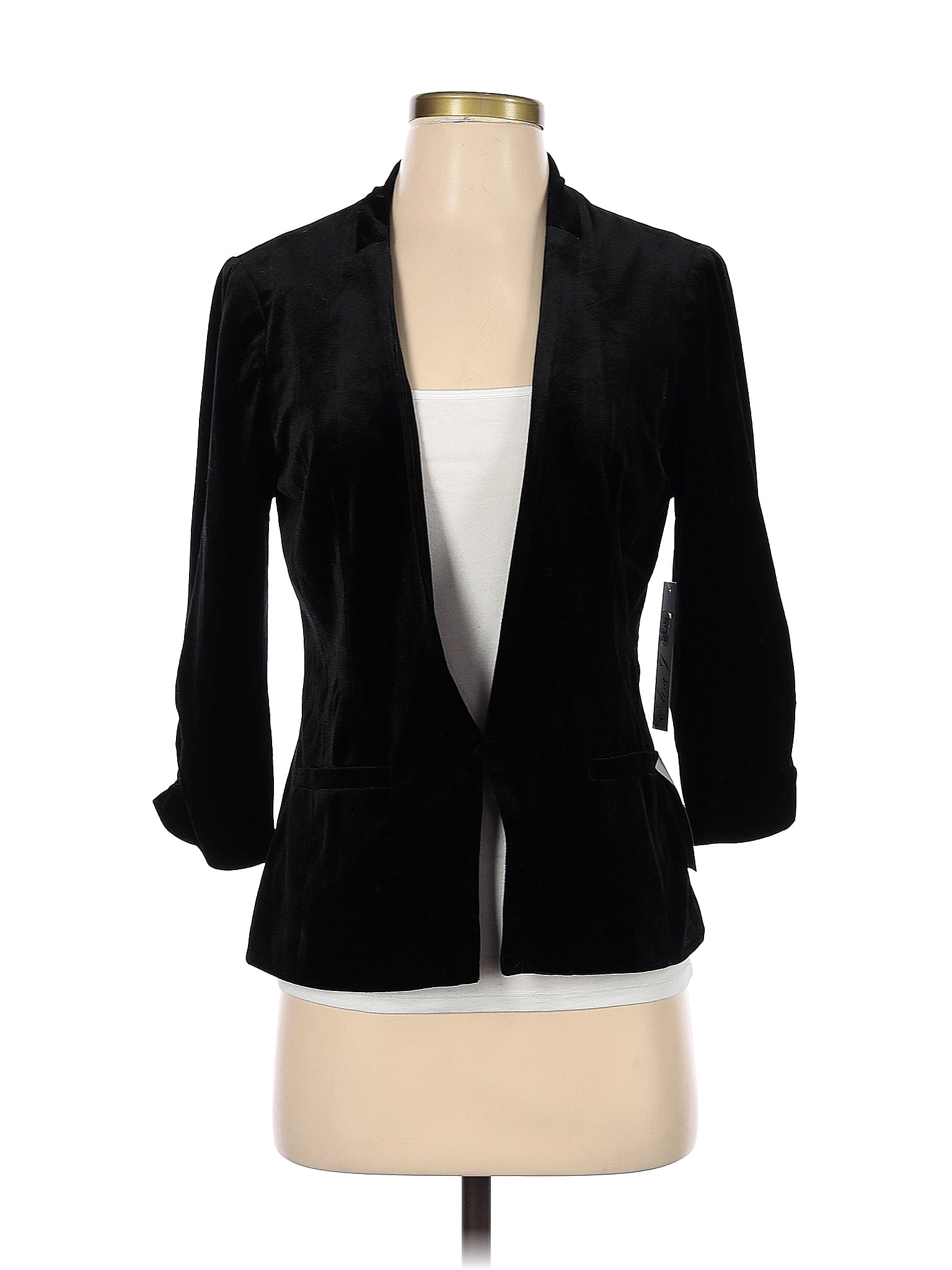 Eliza J Solid Black Blazer Size S 68 Off Thredup