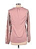 Dolan 100% Polyester Pink Long Sleeve Blouse Size M - photo 2