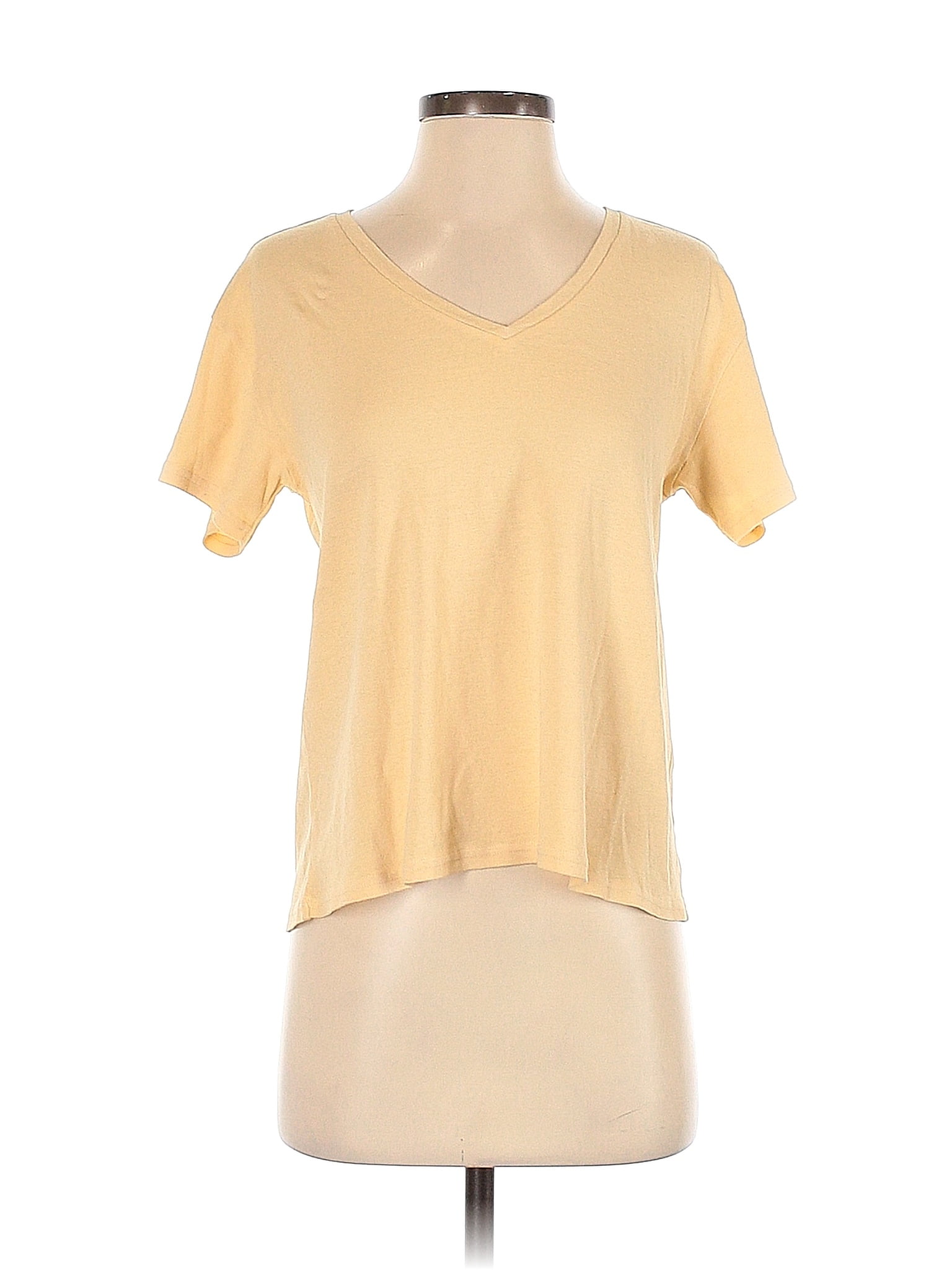 Sandrine Rose 100% Cotton Yellow Short Sleeve T-Shirt Size XS - 75% off ...