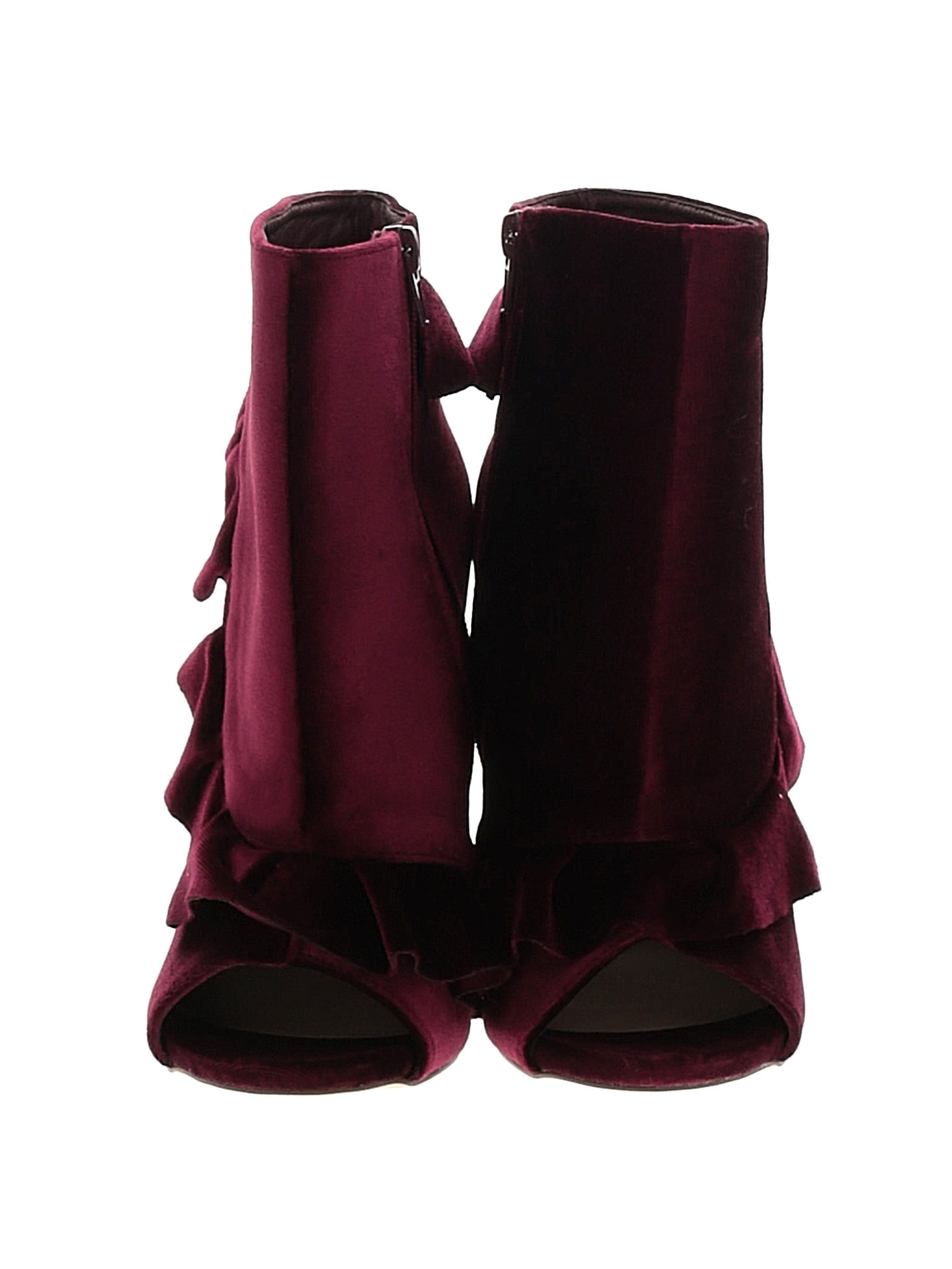 Justfab burgundy outlet booties