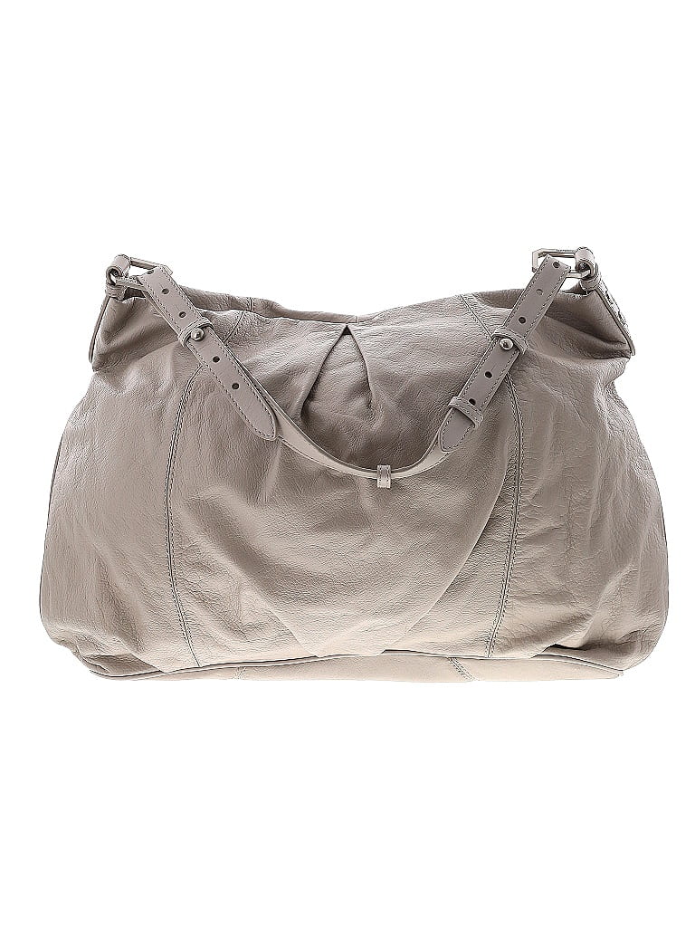 Ella Moss Solid Gray Tan Shoulder Bag One Size - photo 1