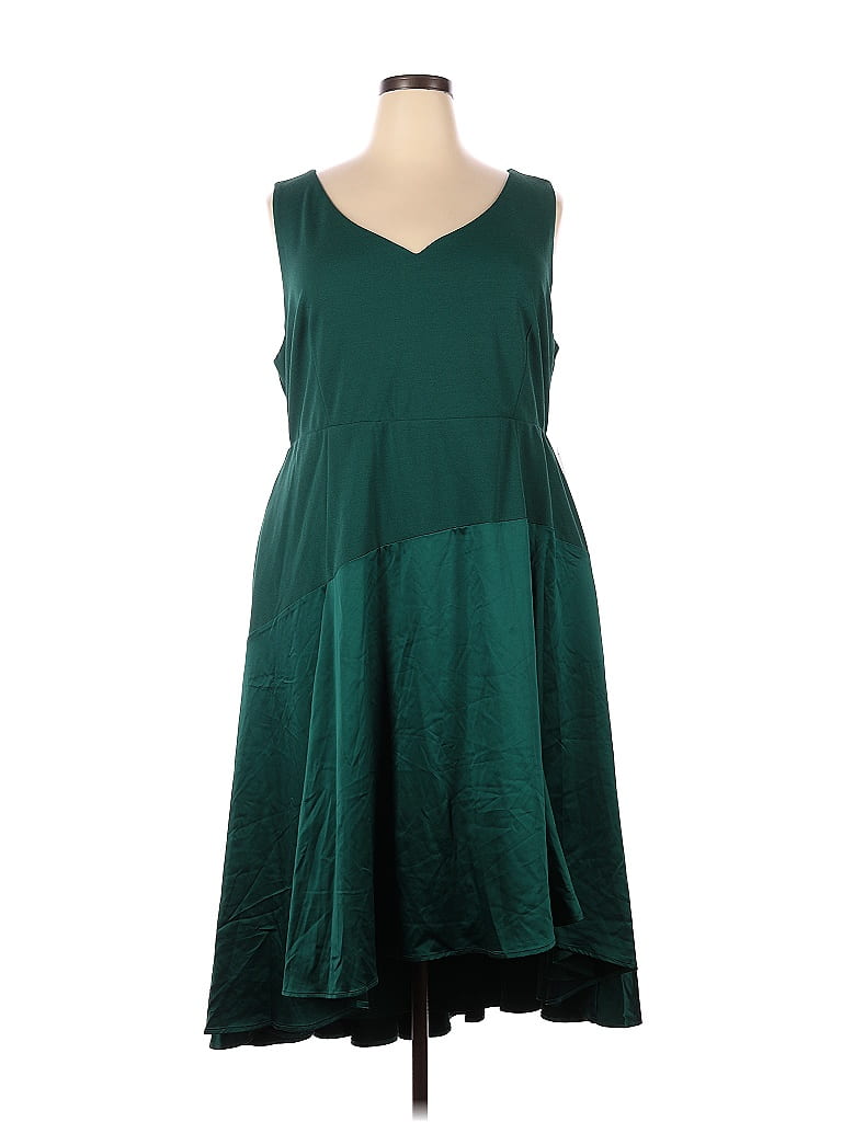 Torrid Solid Green Casual Dress Size 24 (Plus) - 57% off | thredUP