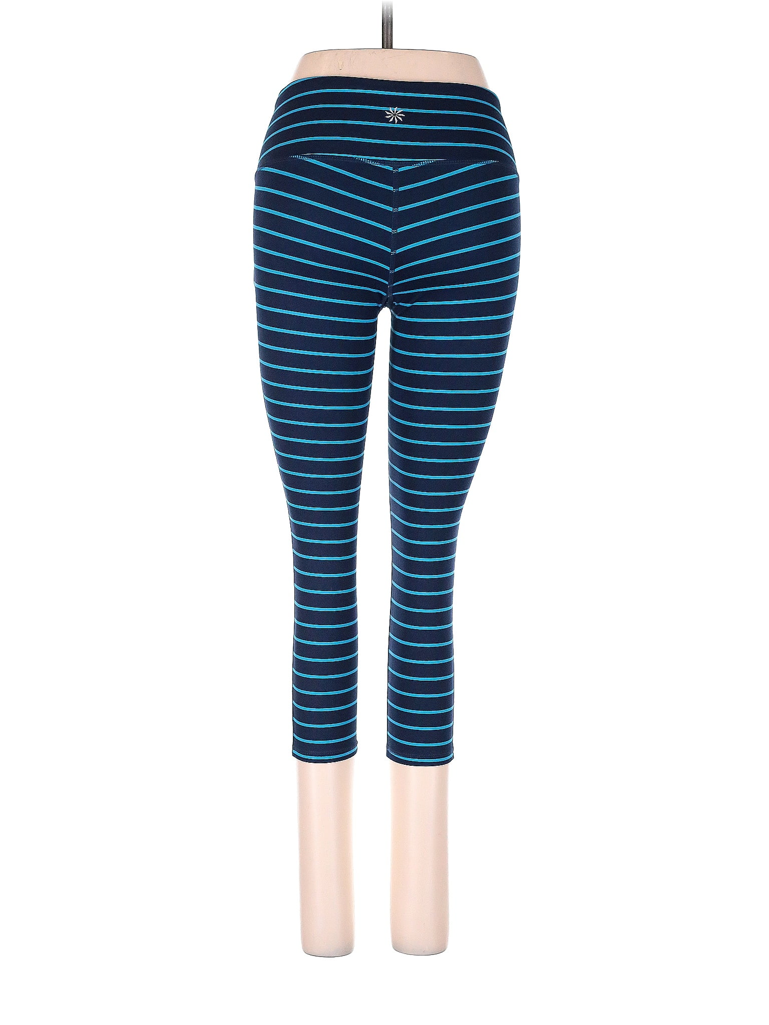 Athleta Stripes Blue Leggings Size XS - 60% off