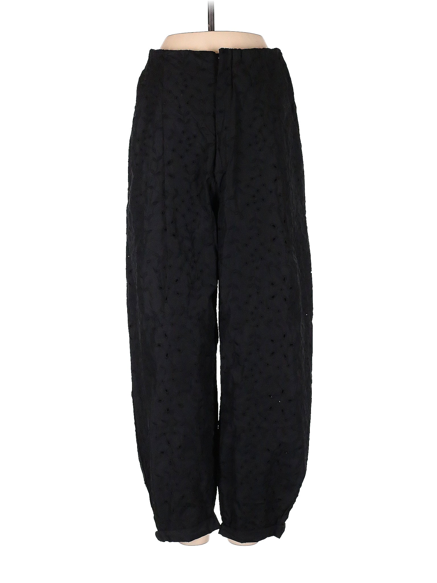 Zara 100 Cotton Black Casual Pants Size S 53 off thredUP