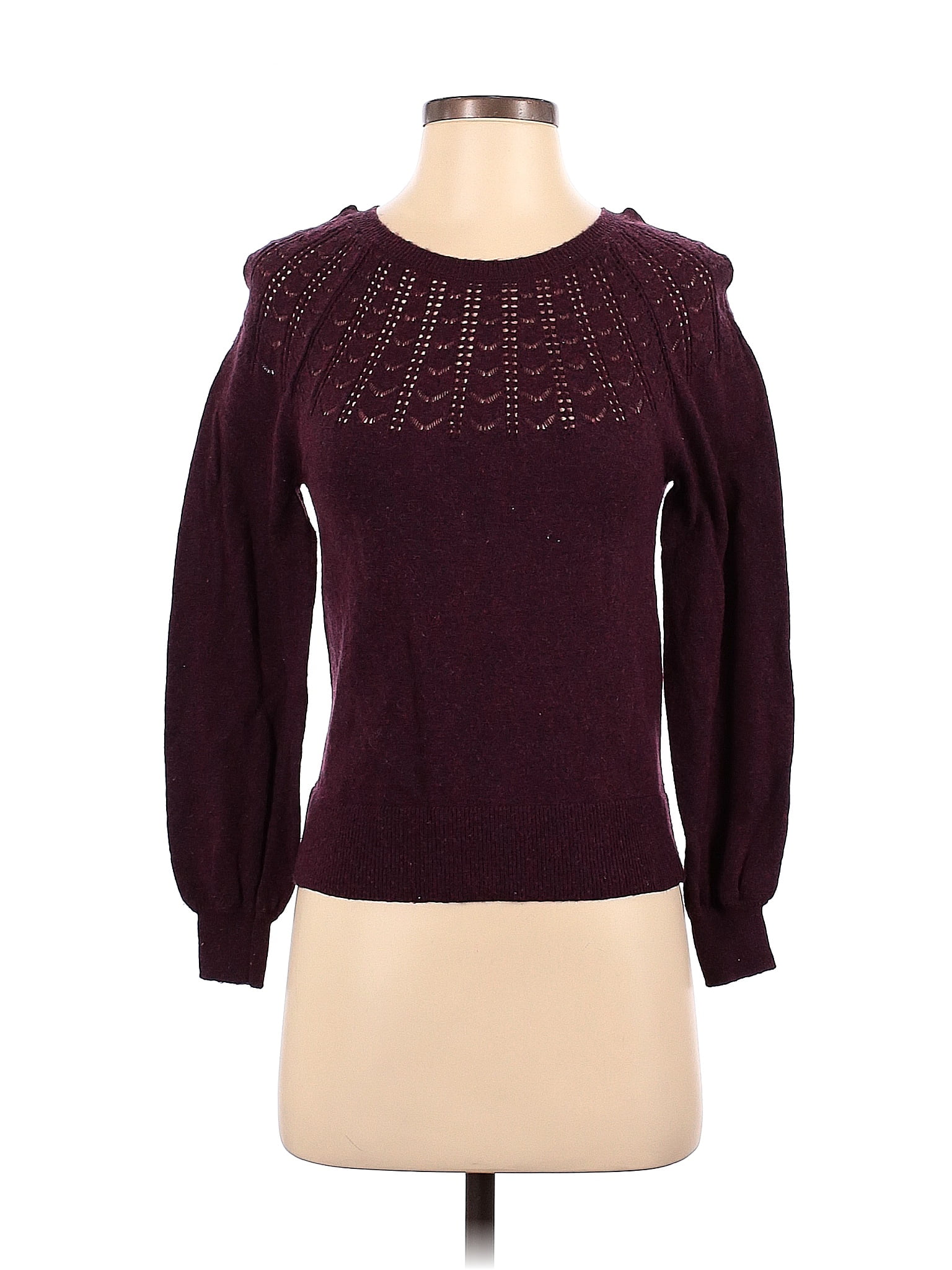 Ann Taylor LOFT Burgundy Pullover Sweater Size S - 70% Off | ThredUP