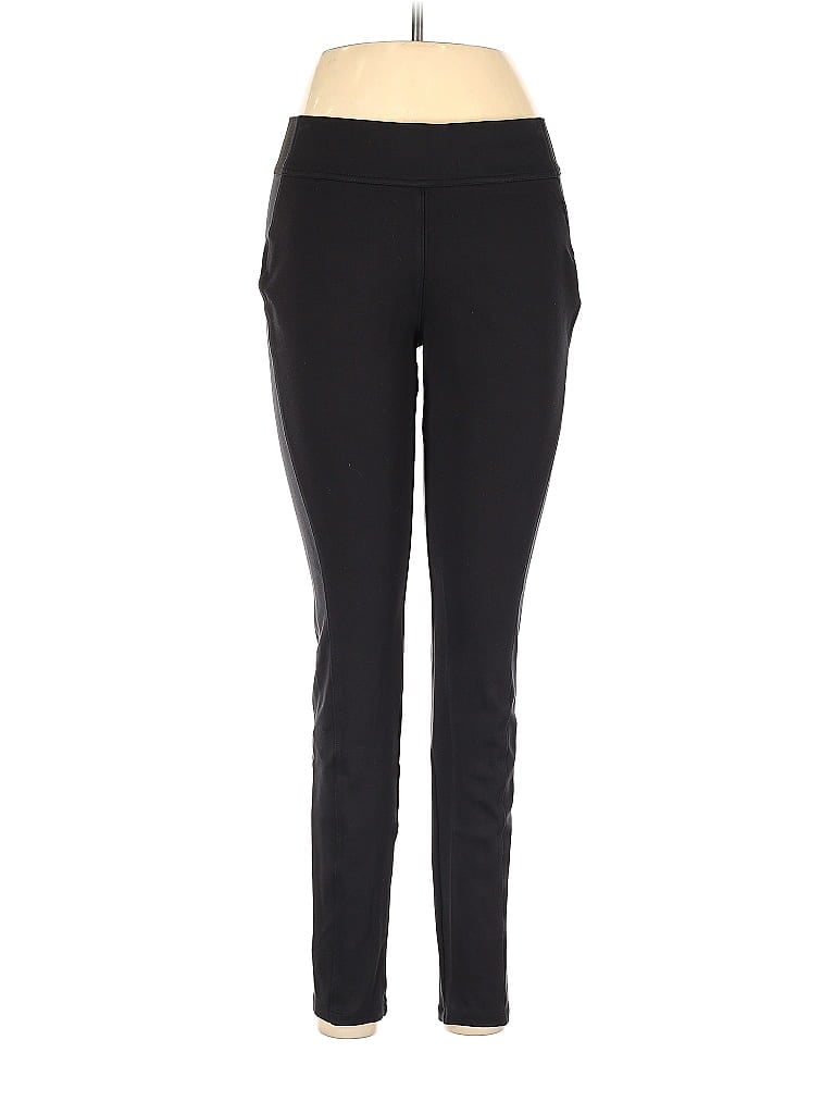 Simply Vera Vera Wang Solid Black Casual Pants Size M - photo 1