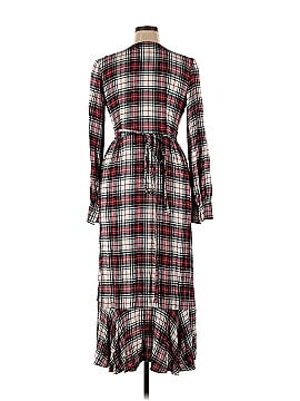 Petersyn Plaid Salal Wrap Dress (view 2)