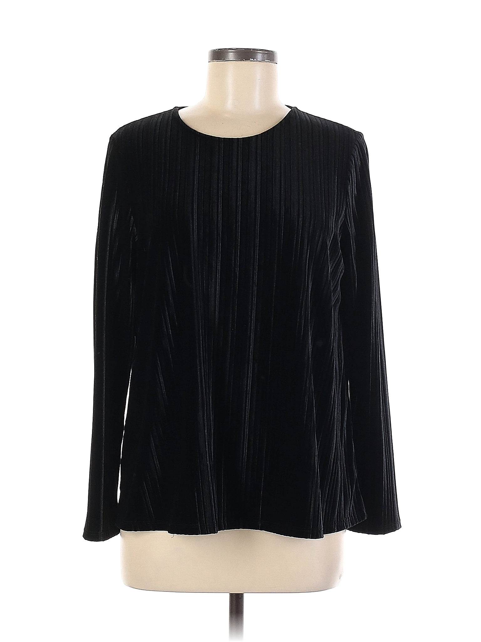 J. Jill Pure Jill Velour Pleated-Sleeve Top