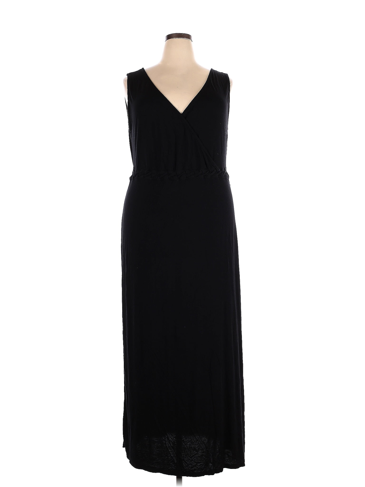 Lascana for Venus Solid Black Casual Dress Size 1X (Plus) - 52% off ...