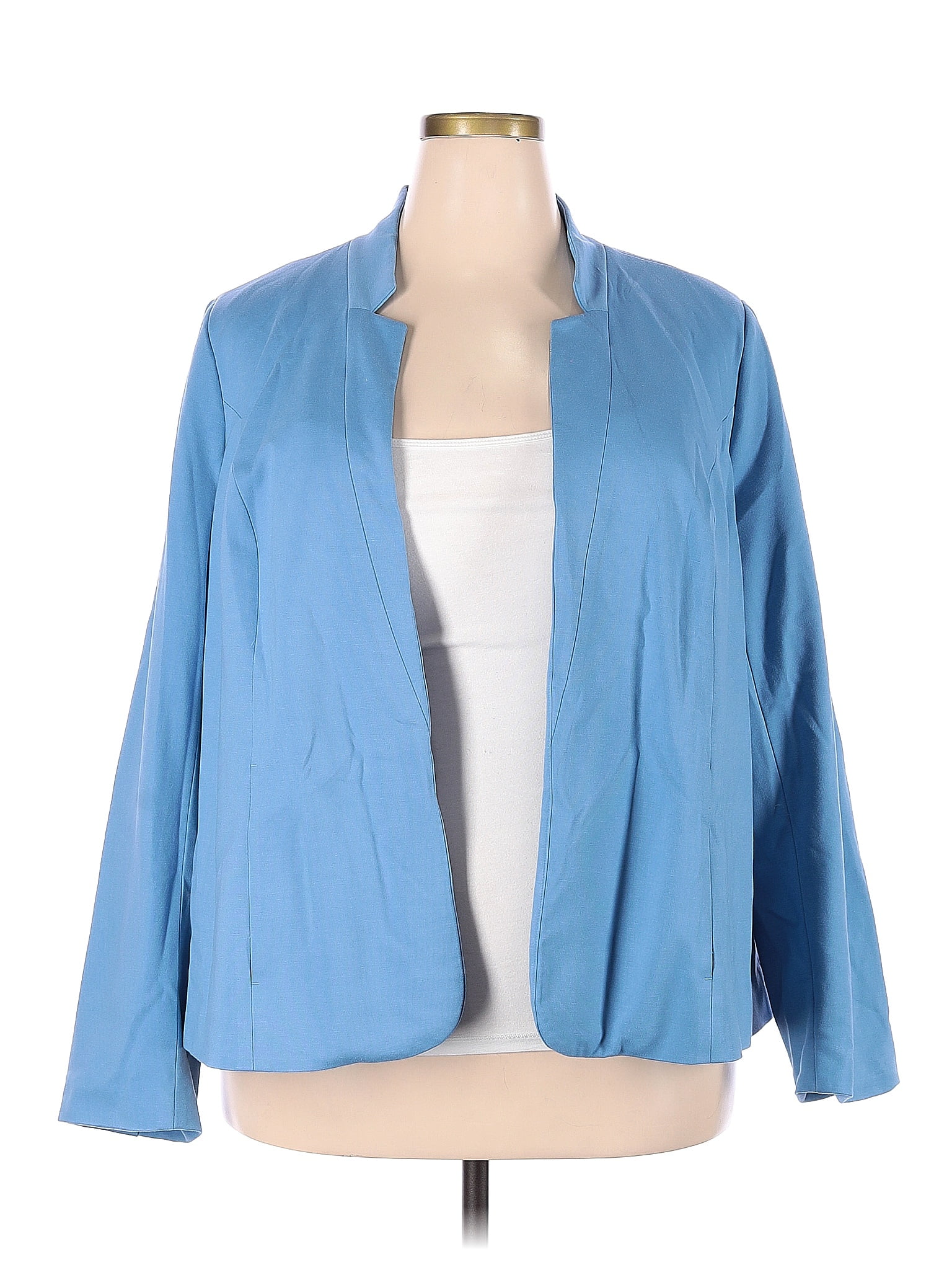 41hawthorn Blue Blazer Size 3x Plus 67 Off Thredup