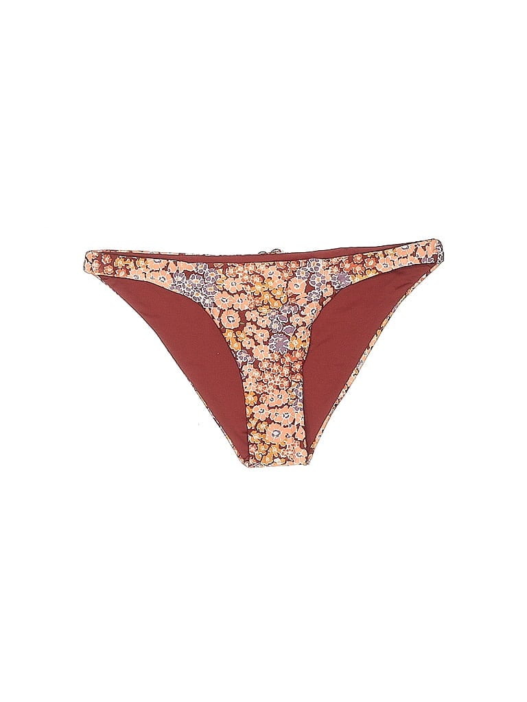 L Space Floral Burgundy Swimsuit Bottoms Size XS - 68% off | thredUP