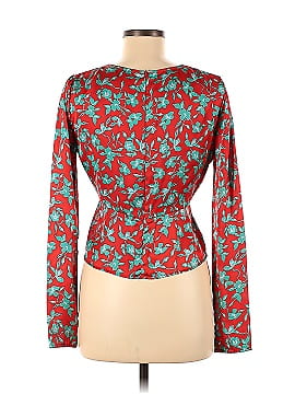 Love, Whit by Whitney Port Red Floral Crop Top (view 2)