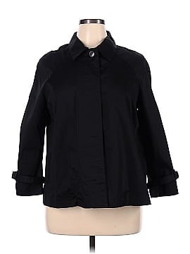 Norma Kamali for Walmart Long Sleeve Button-Down Shirt (view 1)