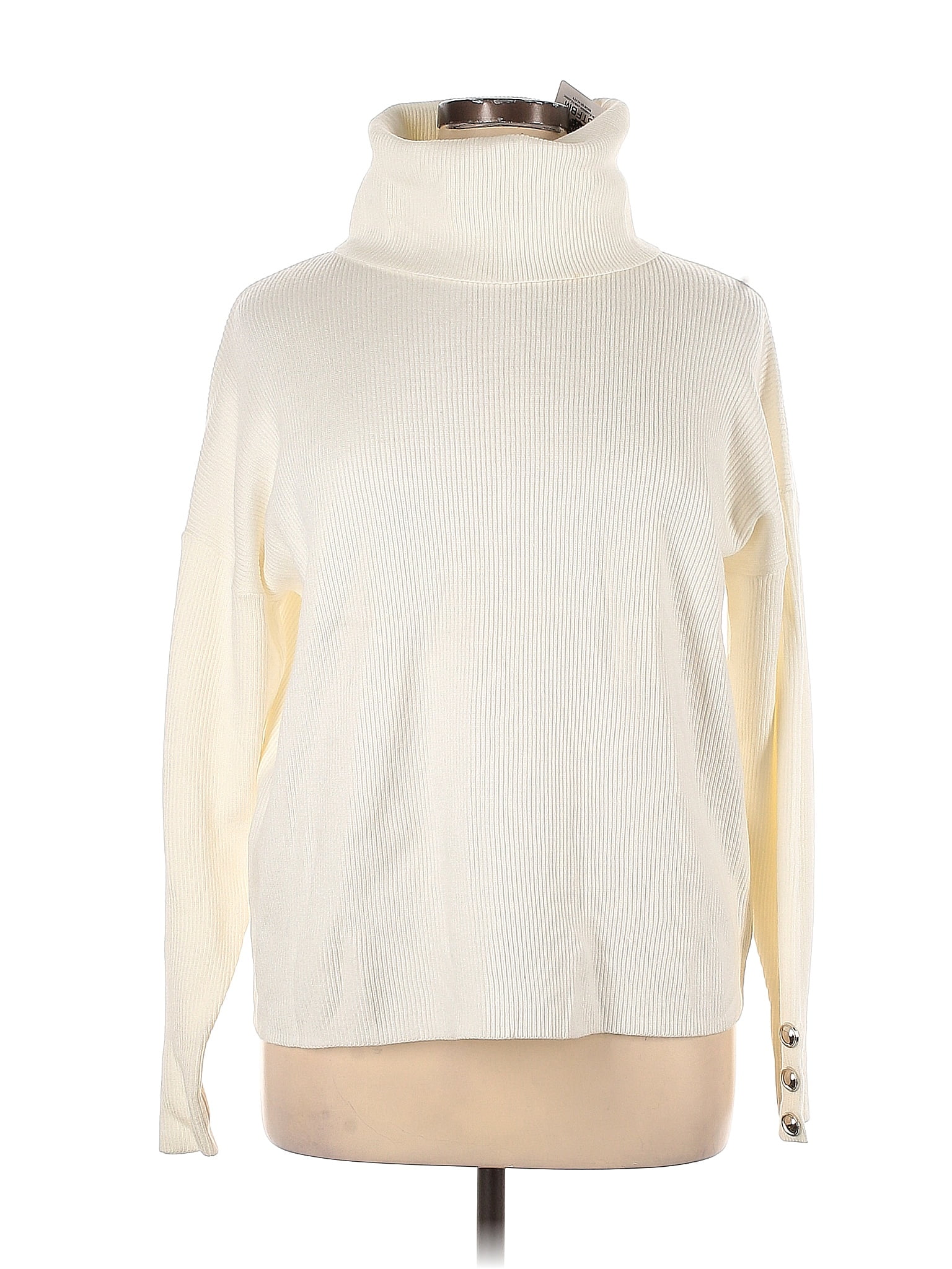 BTFBM Color Block Solid Ivory Turtleneck Sweater Size XL - 40% off ...