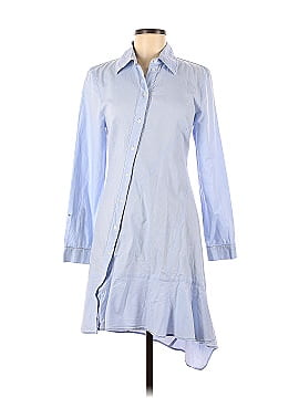 Koché Blue Asymmetrical Shirt Dress (view 1)