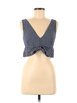 Thakoon Collective Chambray Ruffle Crop Top (view 1)