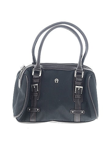 Etienne Aigner Solid Black Satchel One Size 80 off ThredUp