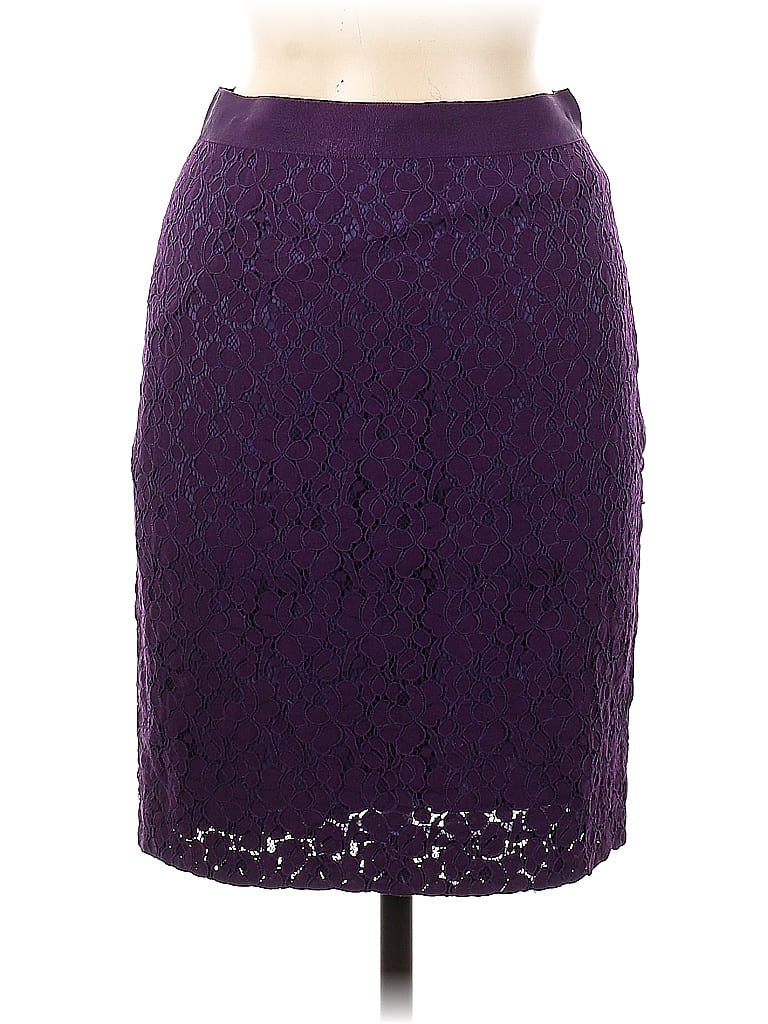 J.Crew Factory Store Solid Purple Casual Skirt Size 00 73 off thredUP