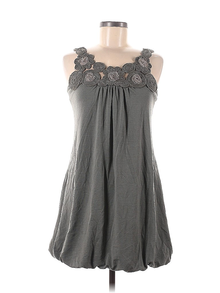 Blu Heaven Solid Gray Casual Dress Size M - 60% off | thredUP