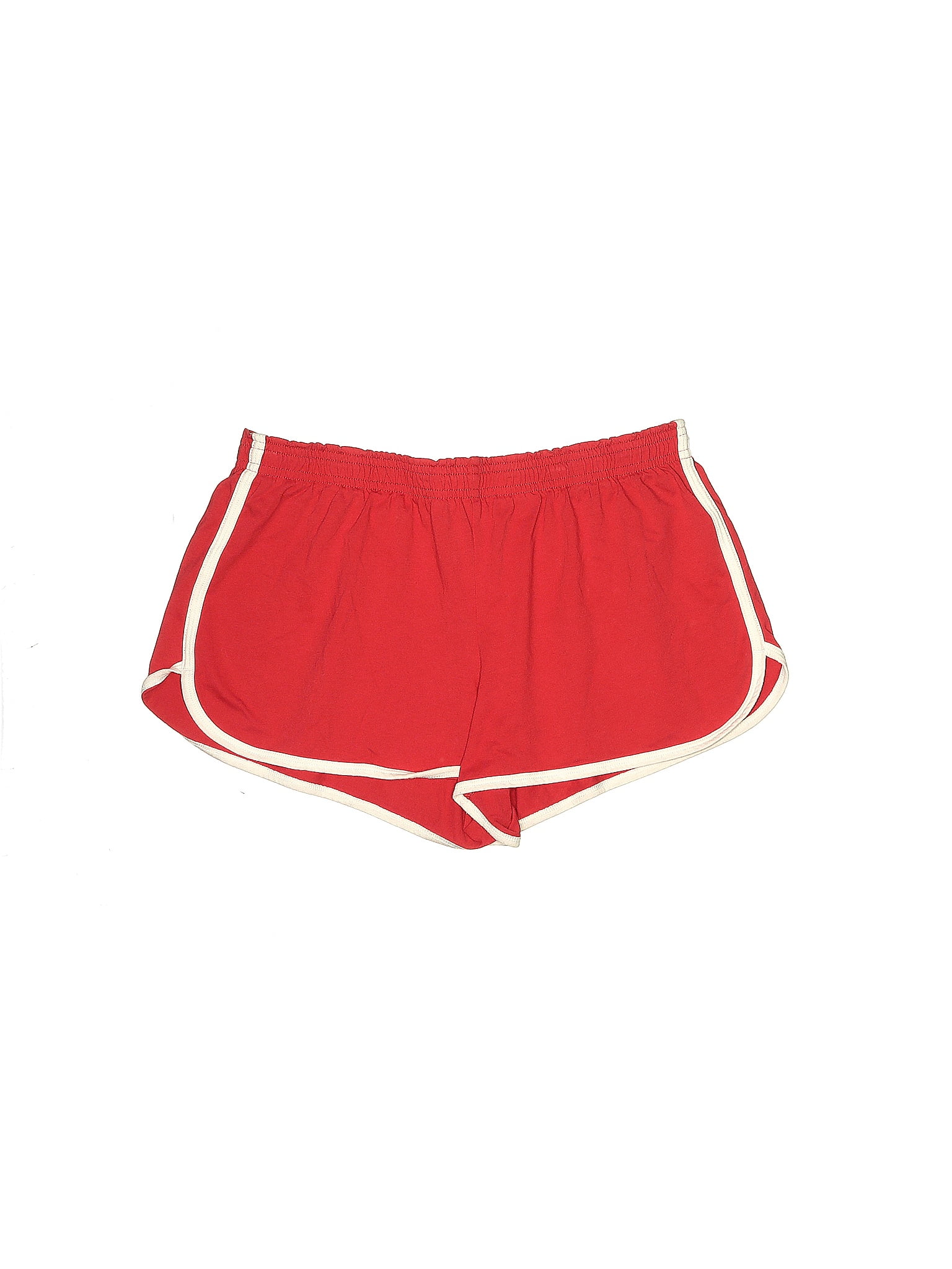 Red shorts with white on sale trim