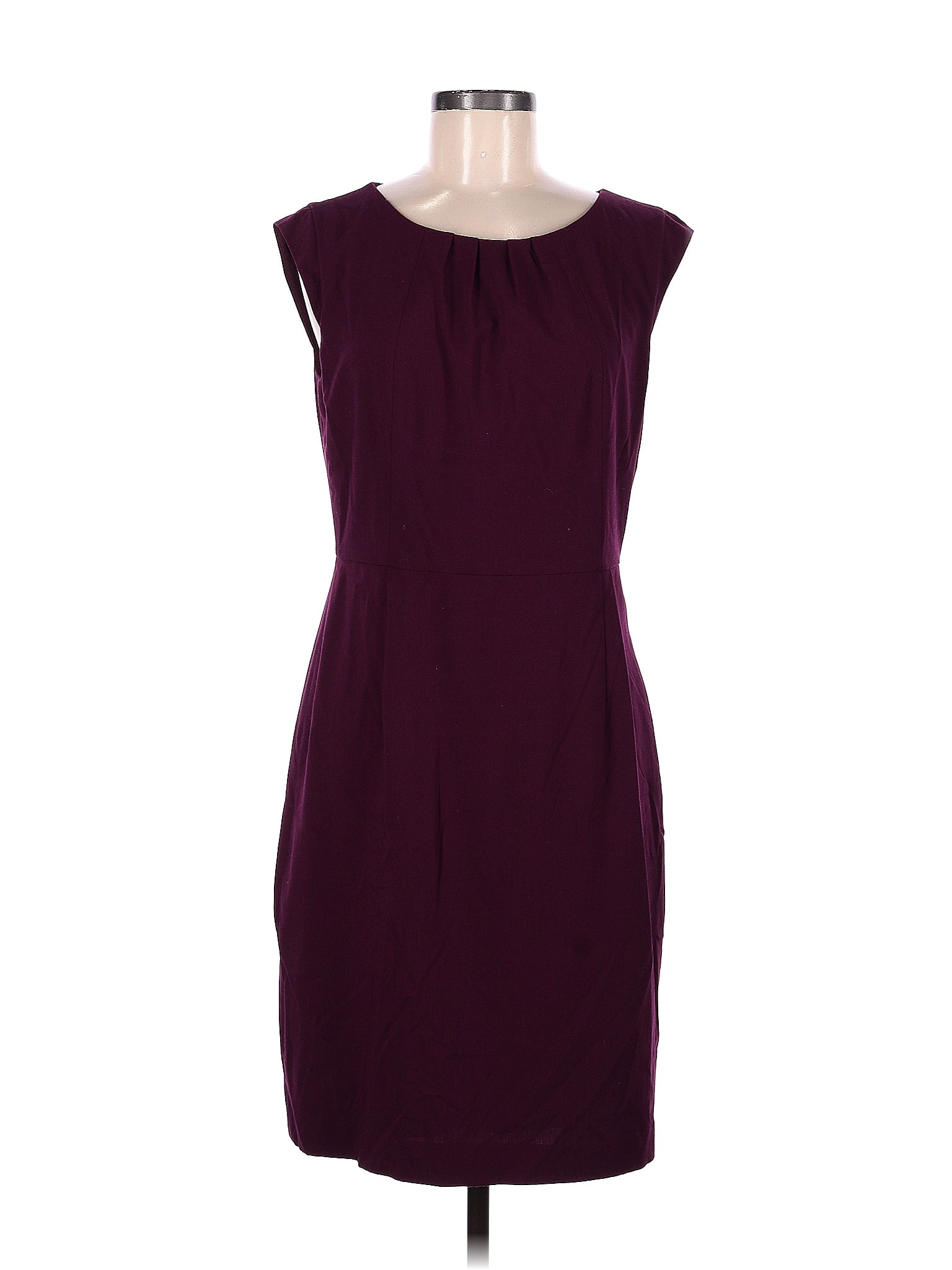 The Limited Outlet Solid Purple Burgundy Casual Dress Size 8 - 47% off ...