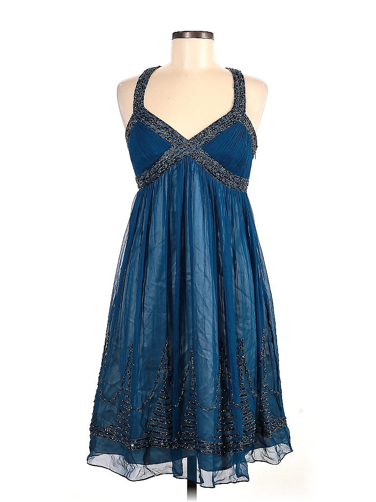 Robe Midi Adrianna Papell Brodée Fleurie En Coton 100% - Taille 6, Col Festonné, Doublée - Très Bon état
