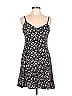 Unbranded 100% Rayon Floral Motif Floral Hearts Black Casual Dress Size L - photo 1