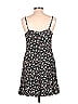 Unbranded 100% Rayon Floral Motif Floral Hearts Black Casual Dress Size L - photo 2