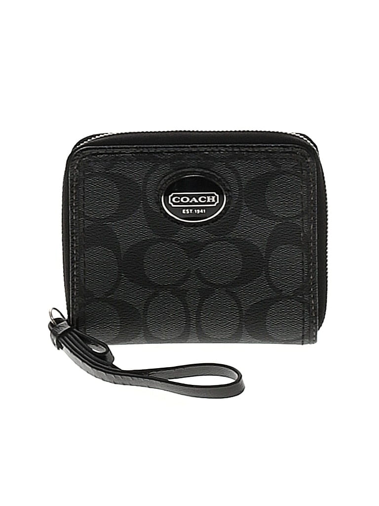 Coach Black Gray Wallet One Size - 71% off | thredUP