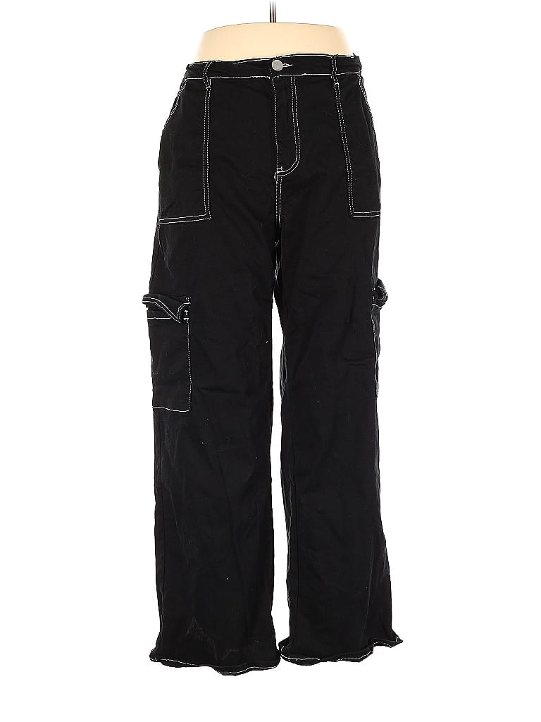 Fashion Nova Black Cargo Pants Size 14 48 off ThredUp