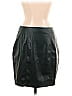 Express 100% Polyester Black Faux Leather Skirt Size 12 - photo 2