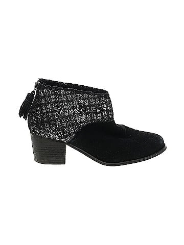 Toms black ankle boots hotsell