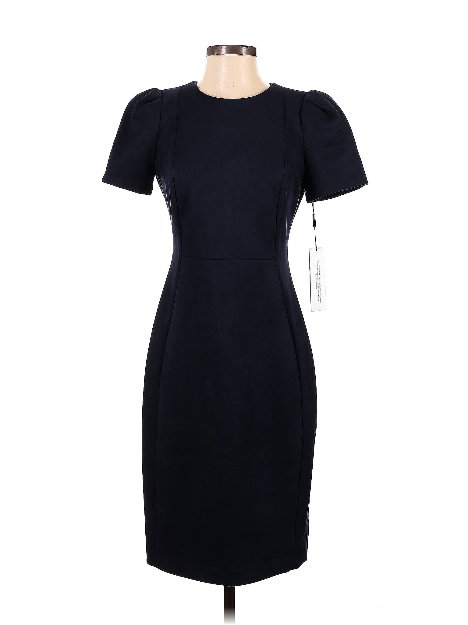 Calvin Klein Solid Navy Blue Cocktail Dress Size 4 - 67% off | thredUP