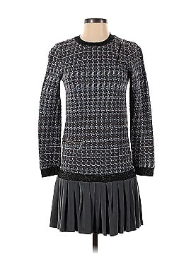 Nicole Miller Houndstooth Pleat Dress (view 1)