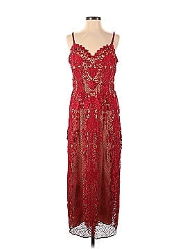 Catherine Deane Red Lace Lena Dress (view 1)