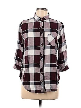 Polly & Esther 3/4 Sleeve Button-Down Shirt (view 1)