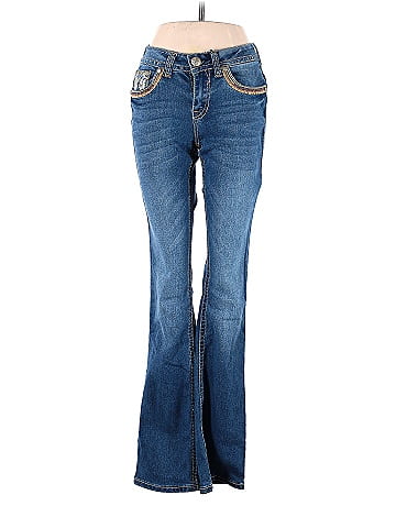 Lamasini Solid Blue Jeans Size XS - 28% off